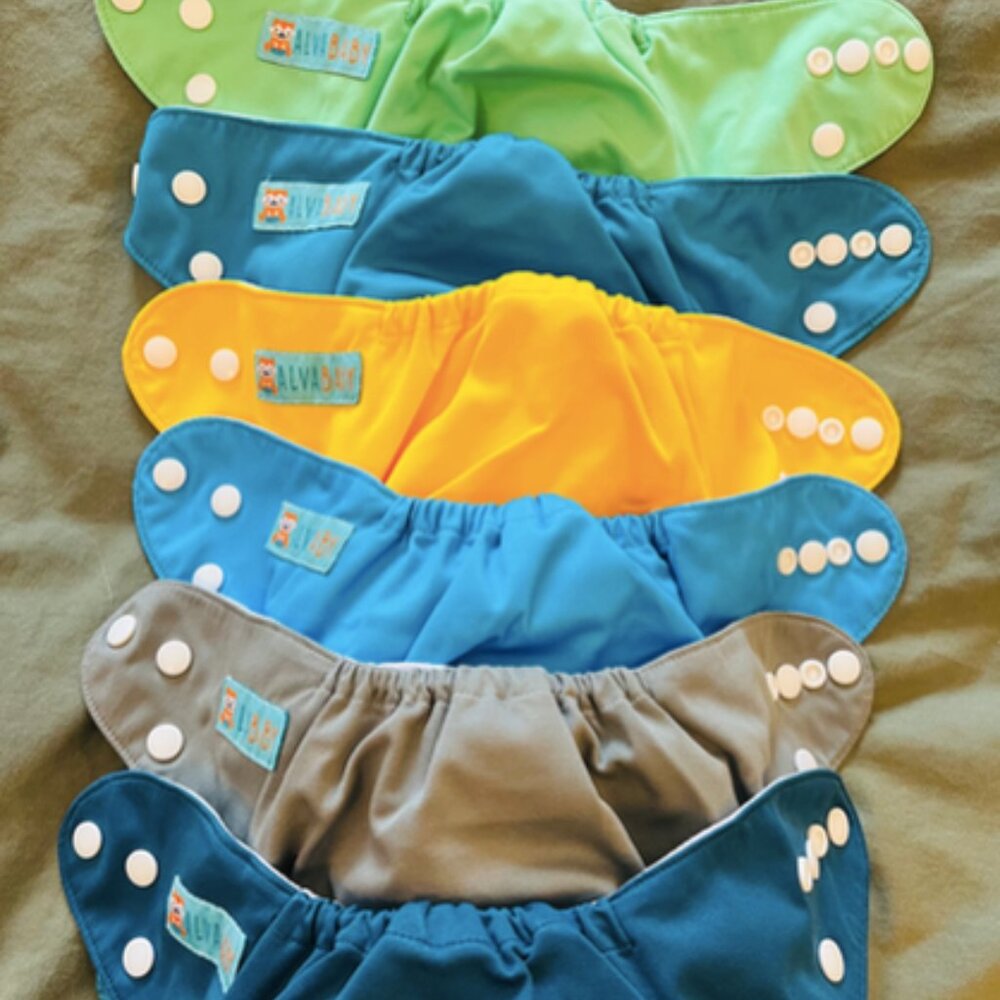 ALVABABY Baby Cloth Diaper 6 Pack